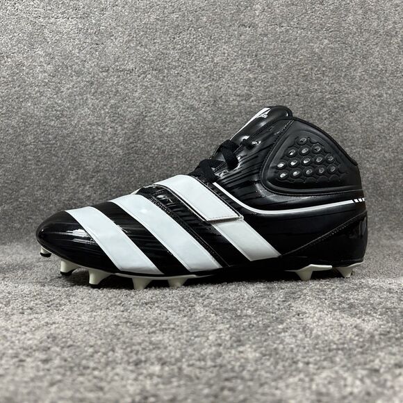 Adidas Malice Fly G2307 Mens Size 15 Black White Football Cleats Shoes New main image 10